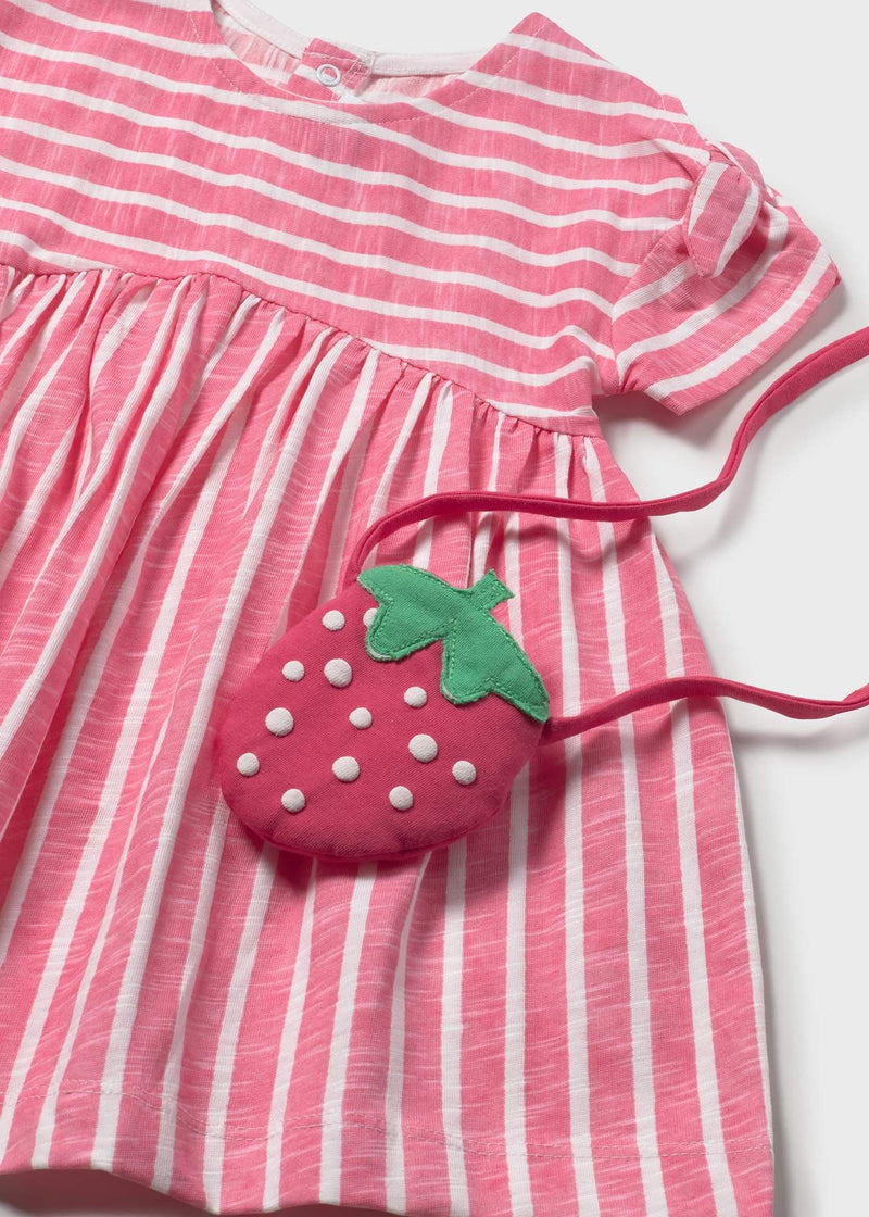 Mayoral Girls Dress With Bag | Geranium  1919/SS26