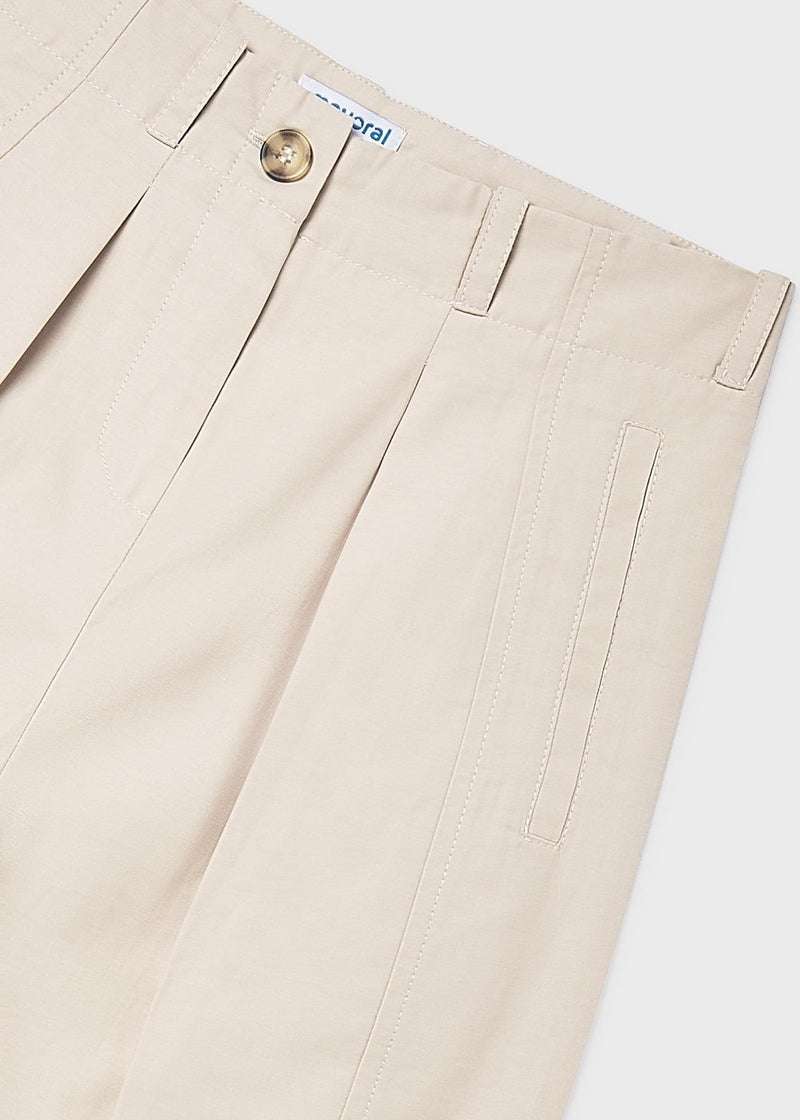 Mayoral  Girls Gabardine Trouser | Sand 6546/SS26