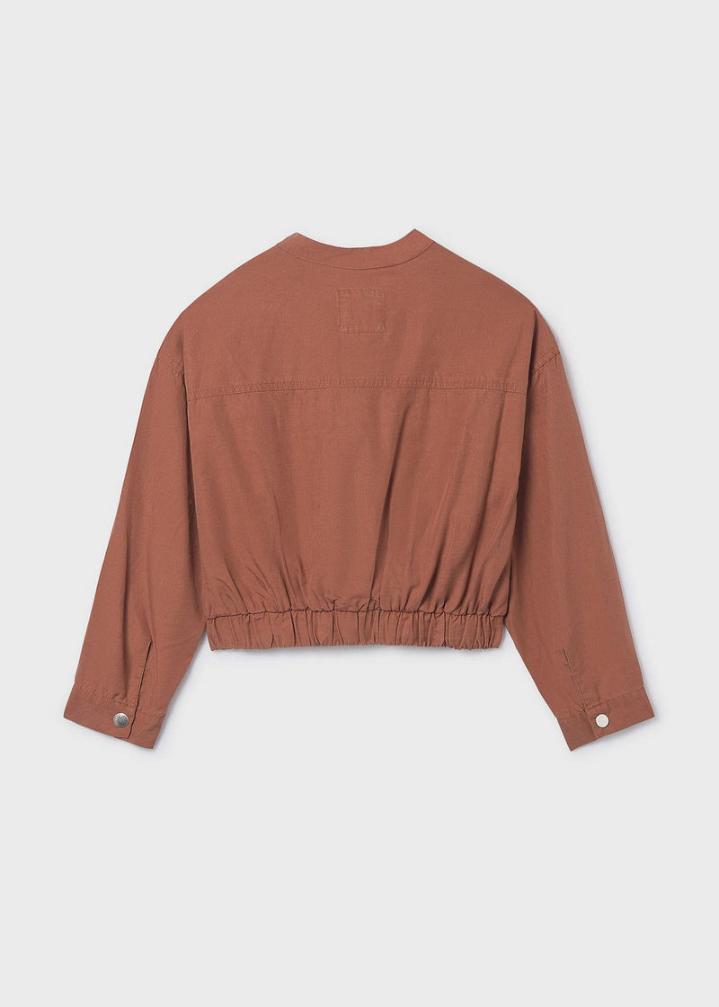 Mayoral Girls Jacket With Buckles | Clay 6404/SS26