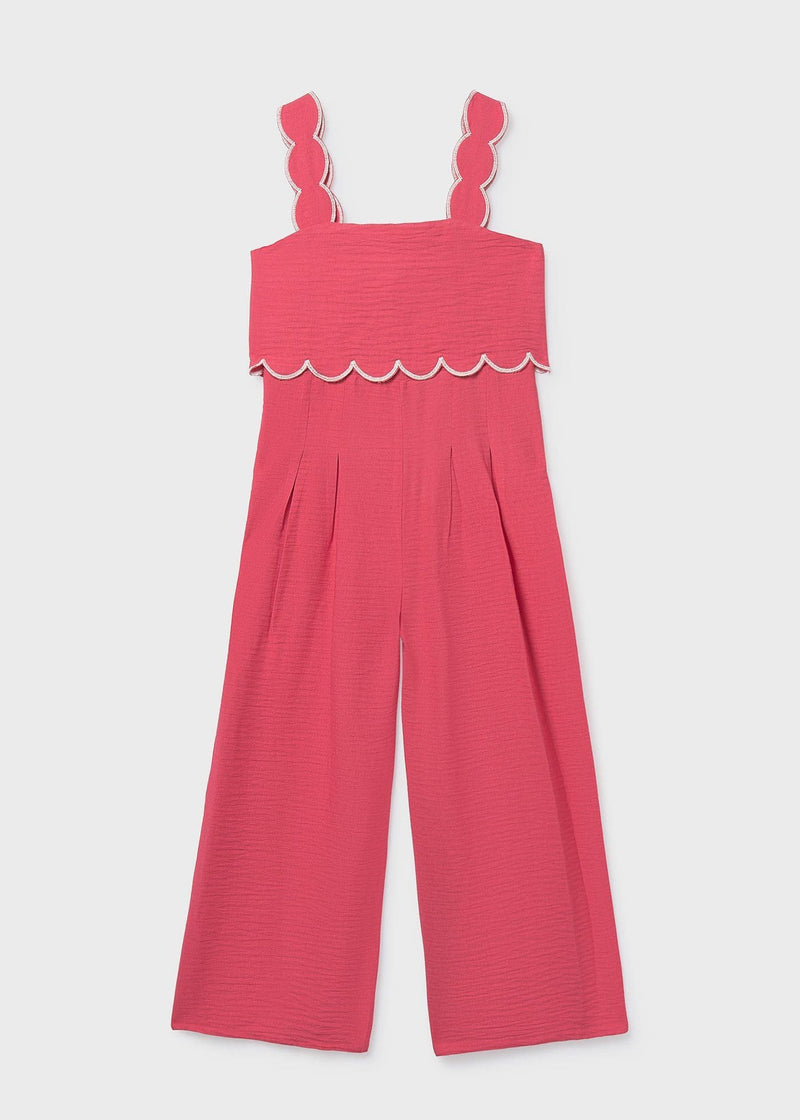 Mayoral Girls Jumpsuit | Coral 6872/SS26