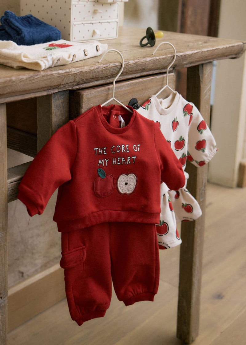 Mayoral  Girls Knit 4 pc Set | Cherry 2630