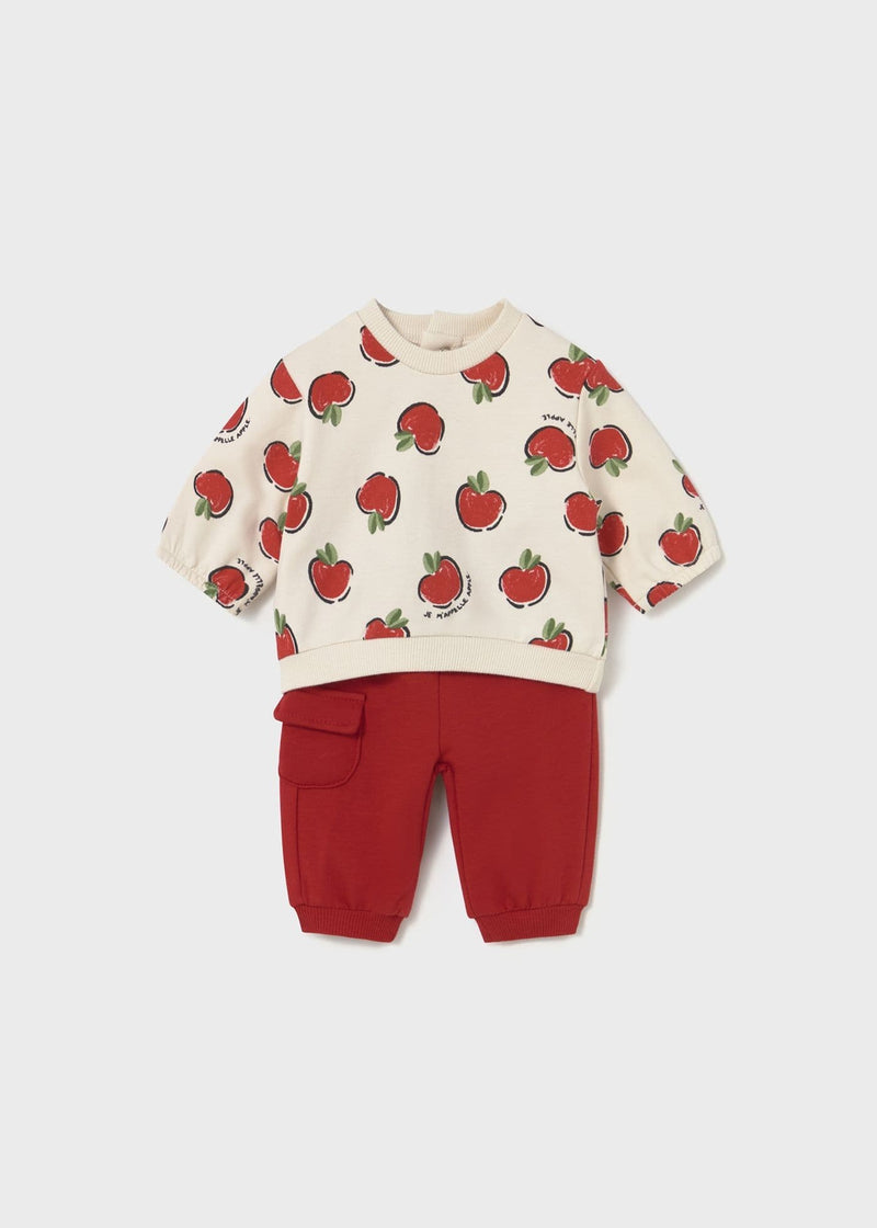 Mayoral  Girls Knit 4 pc Set | Cherry 2630