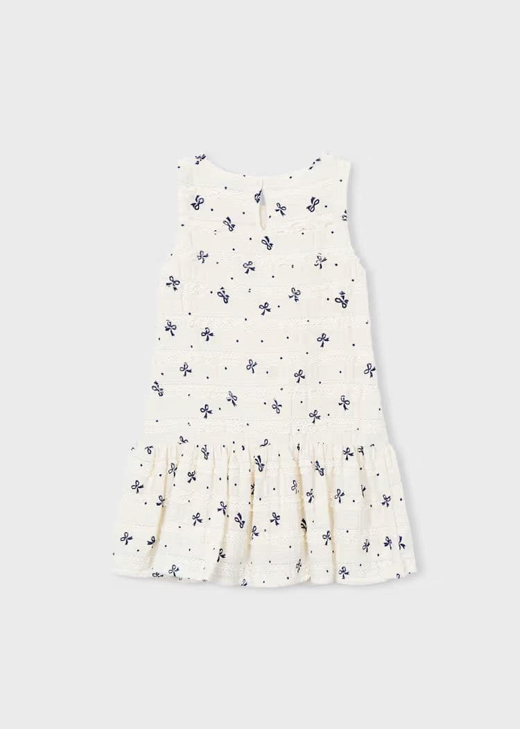 Mayoral Girls Knit Dress | Natural 3945/SS26