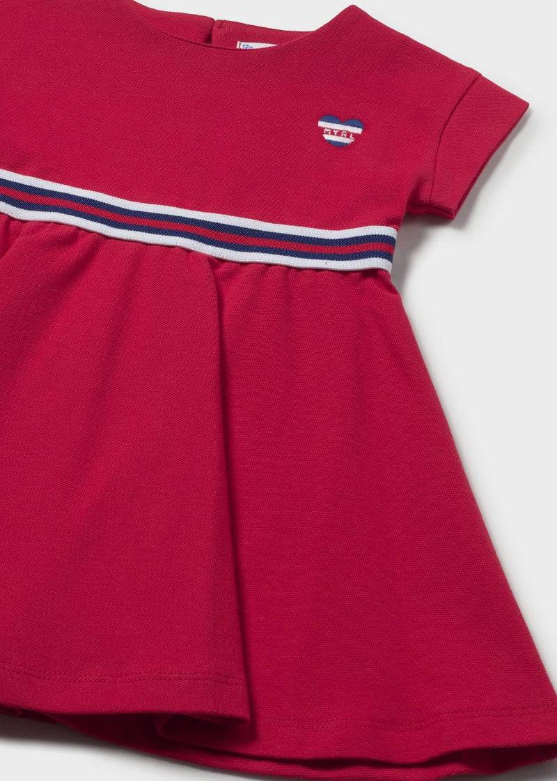 Mayoral Girls Knit Dress | Red 1918/SS26