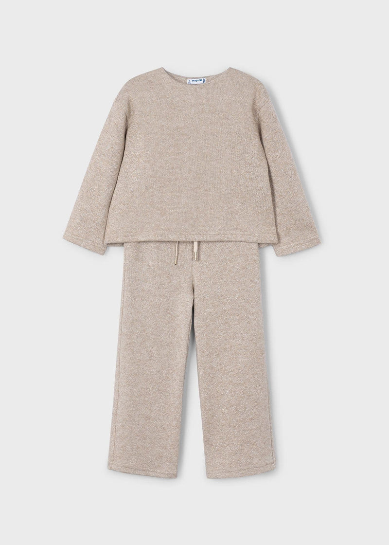 Mayoral Girls Knit Pants Set | Toffee 4584 AW