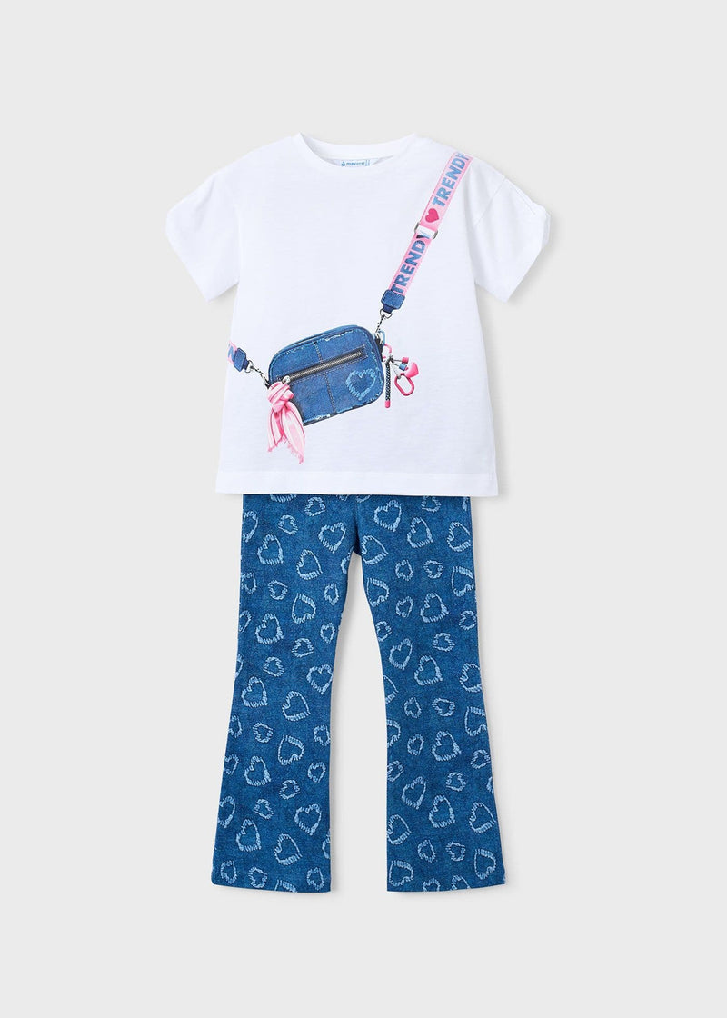 Mayoral Girls Leggings Set | Heart 3730/SS26