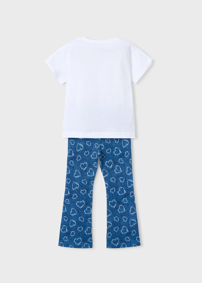 Mayoral Girls Leggings Set | Heart 3730/SS26