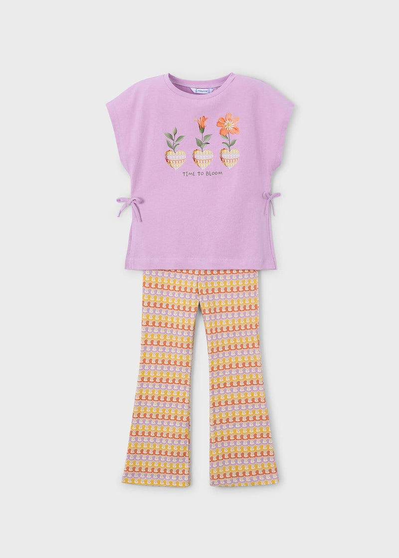 Mayoral Girls Leggings Set | LiLac 3728/SS26