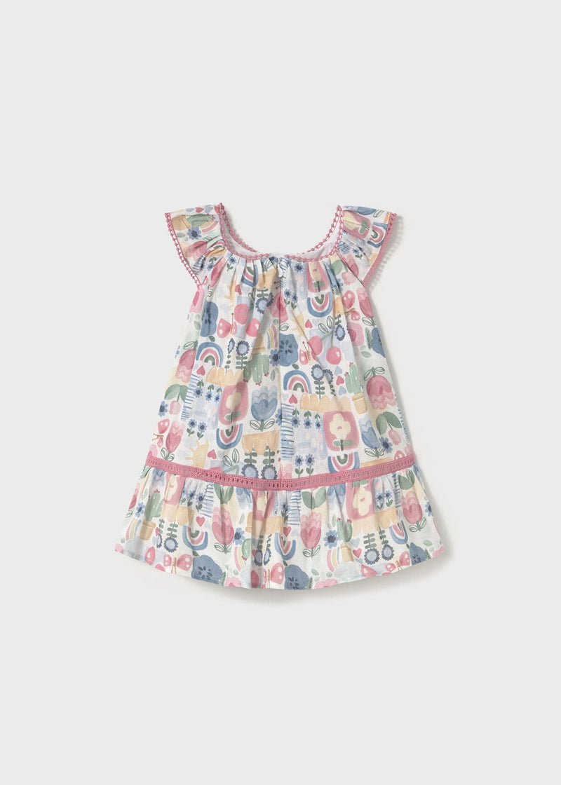 Mayoral Girls Print Dress | Rose1917 SS
