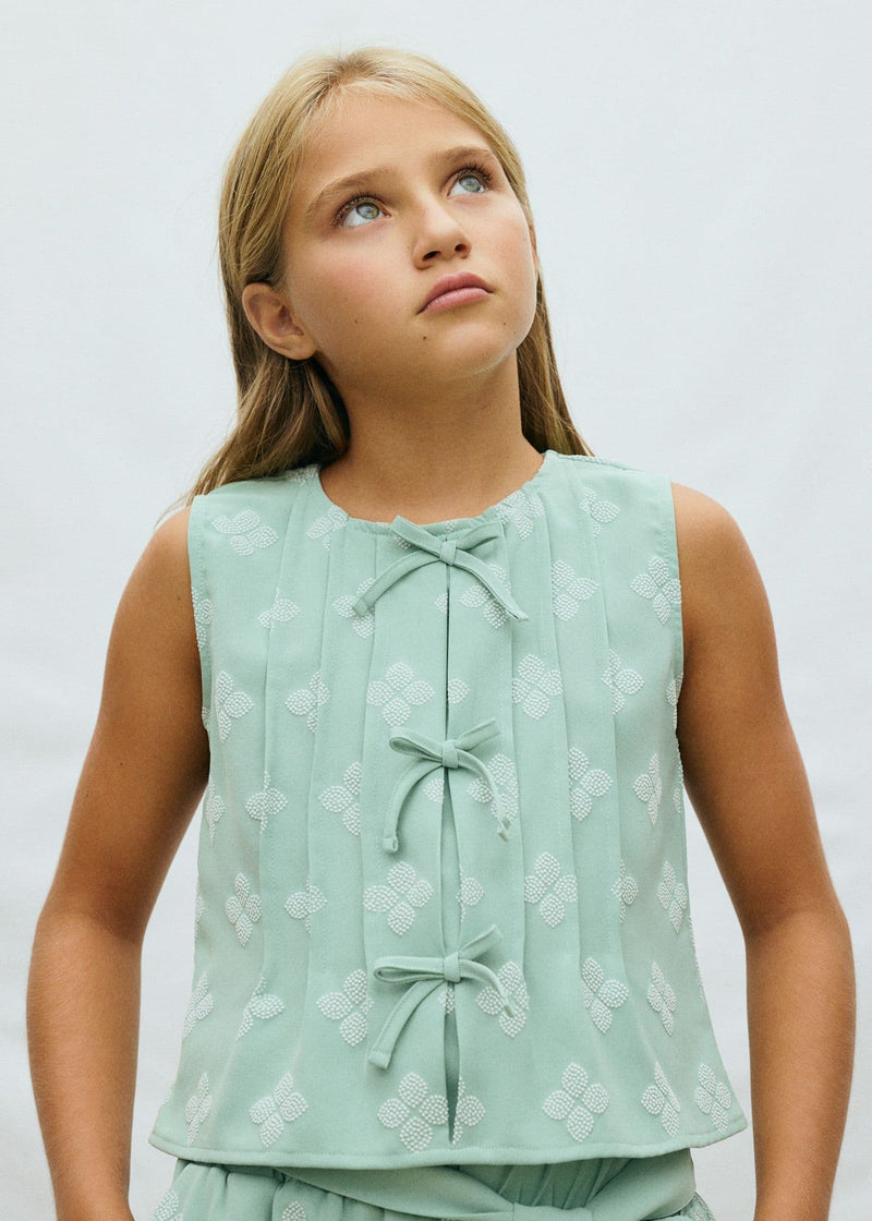 Mayoral Girls Print Top | Sage 6023 /SS26