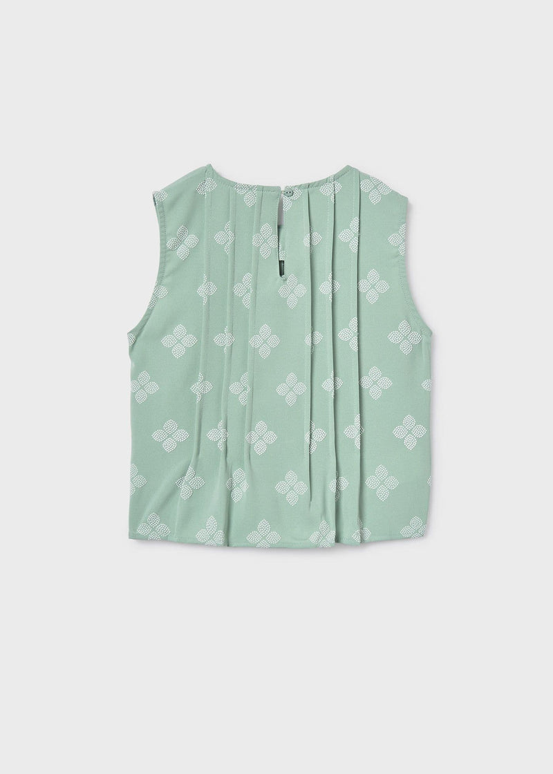 Mayoral Girls Print Top | Sage 6023 /SS26
