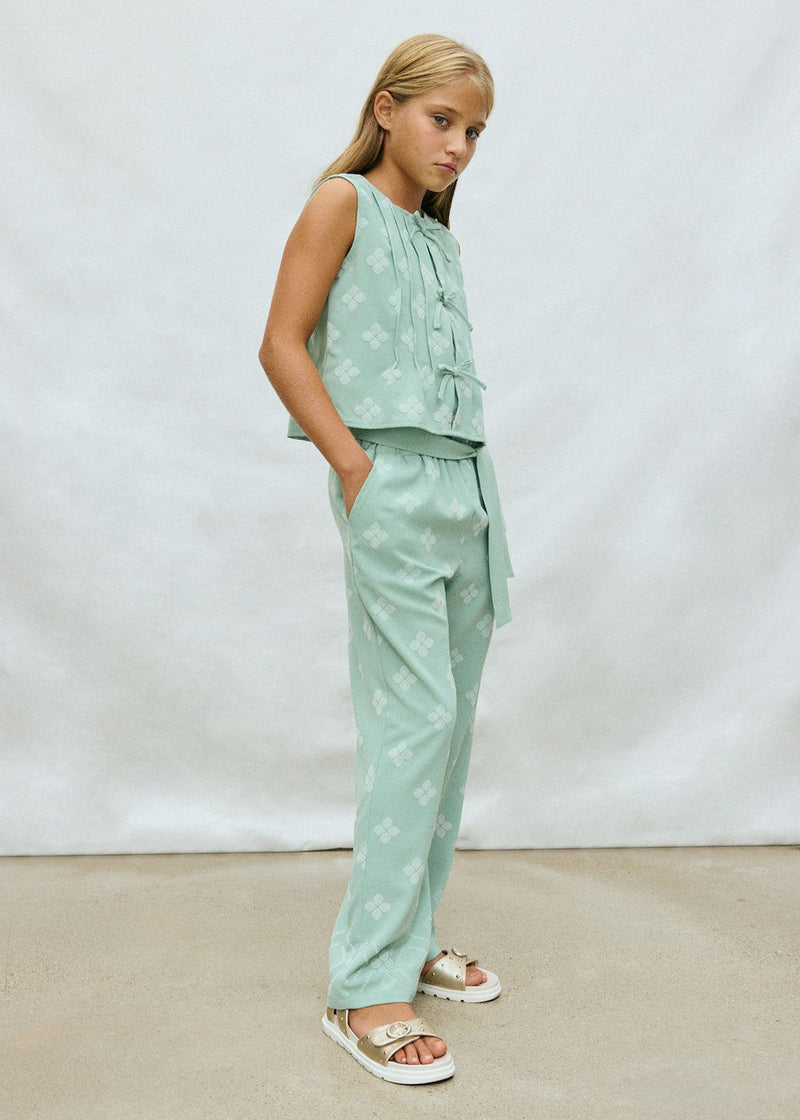 Mayoral Girls Print Top | Sage 6023 /SS26