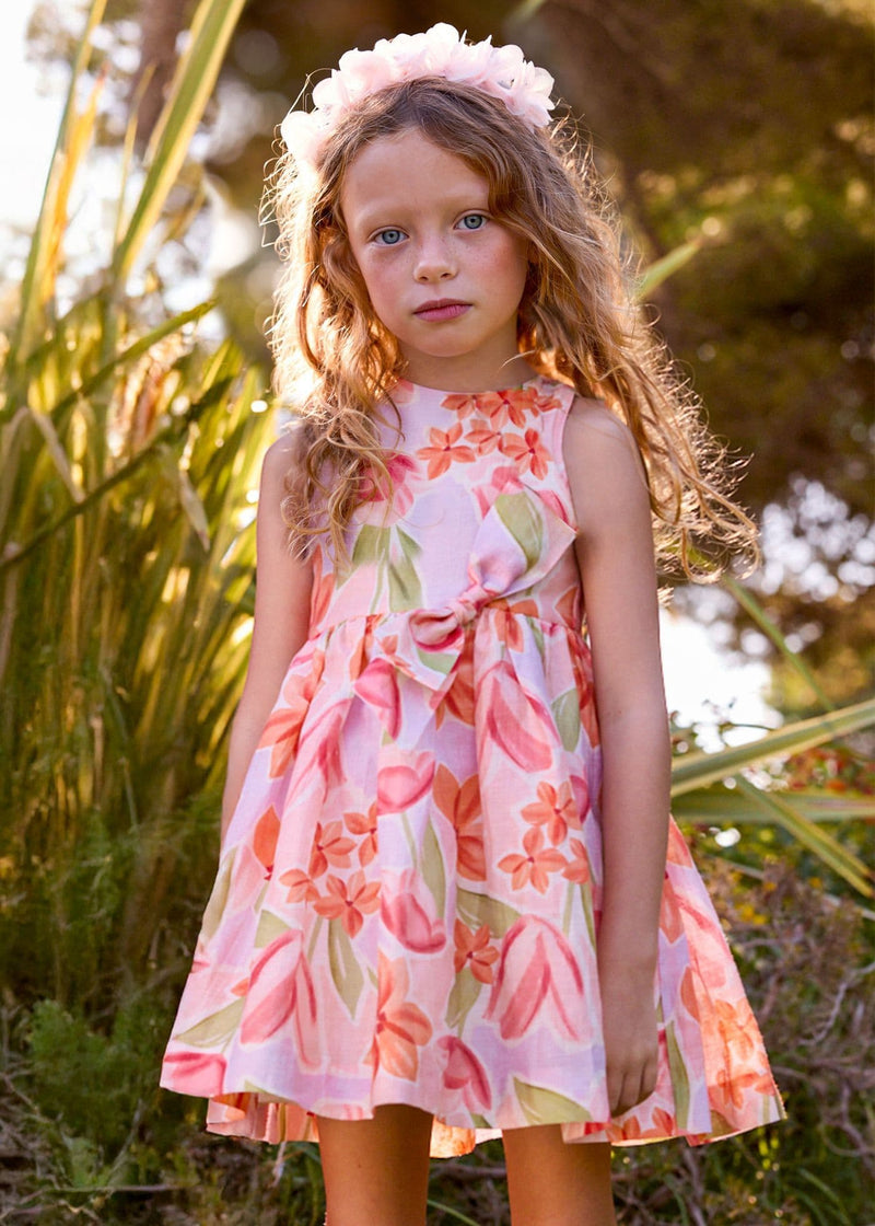 Mayoral Girls Printed Dress| Blossom 3913/SS26