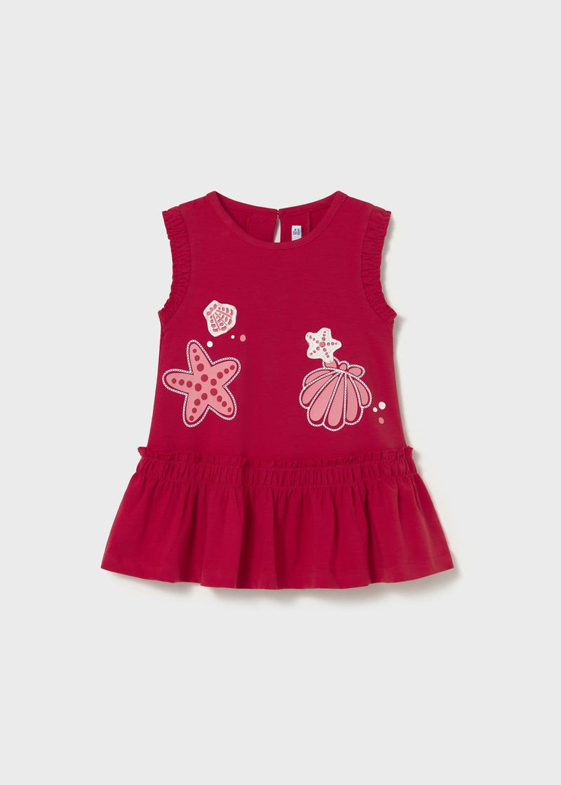 Mayoral Girls Printed Dress | Red 1929/SS26