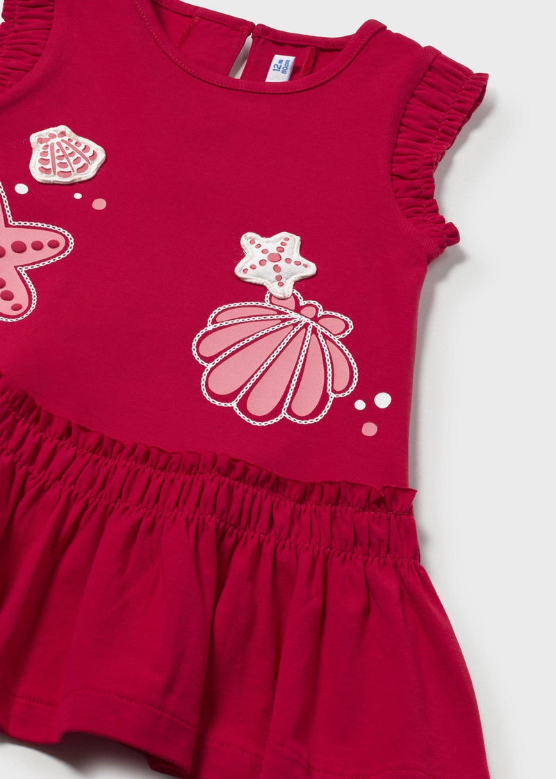 Mayoral Girls Printed Dress | Red 1929/SS26