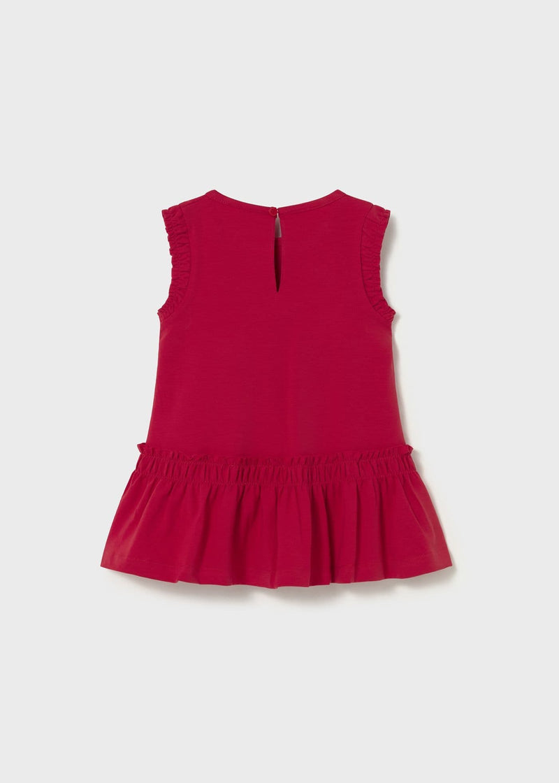 Mayoral Girls Printed Dress | Red 1929/SS26