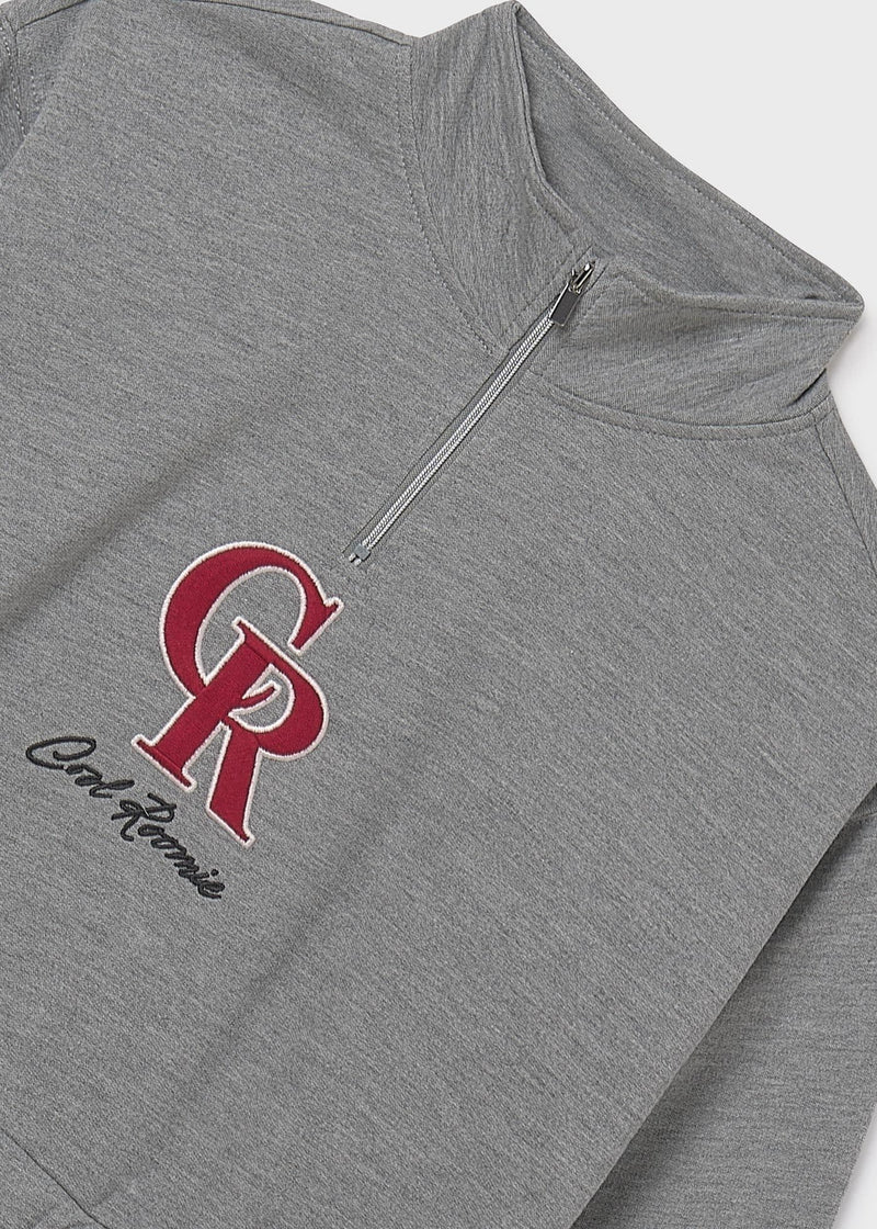 Mayoral Girls Pullover Zipper| Steel 7424  AW