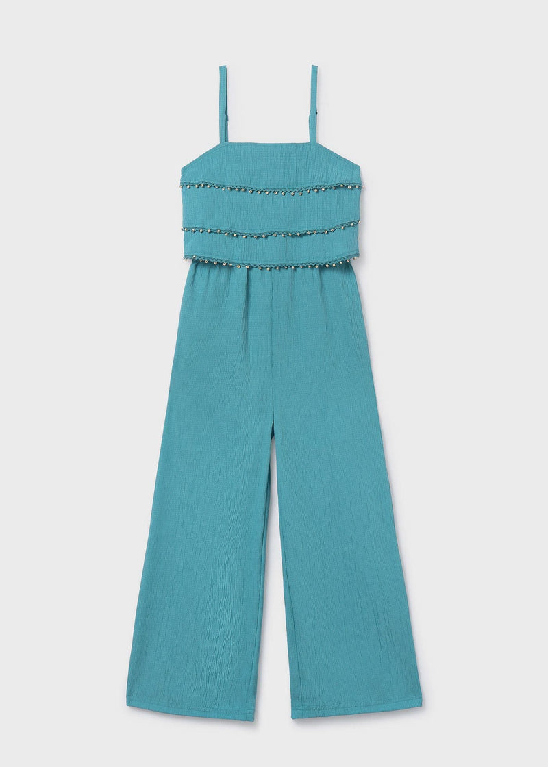 Mayoral Girls Ruffle Jumpsuit | Jade 6873/SS26