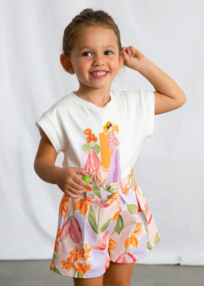 Mayoral Girls S/S Shirt | Blossom 3005/SS26