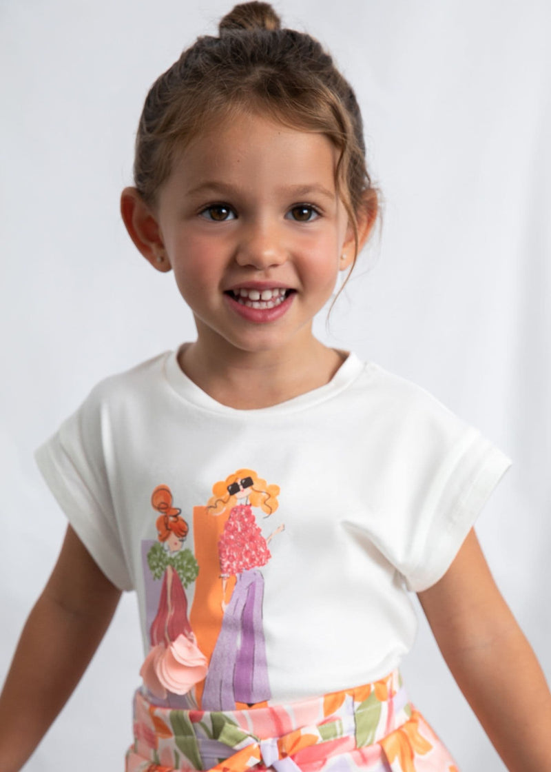 Mayoral Girls S/S Shirt | Blossom 3005/SS26