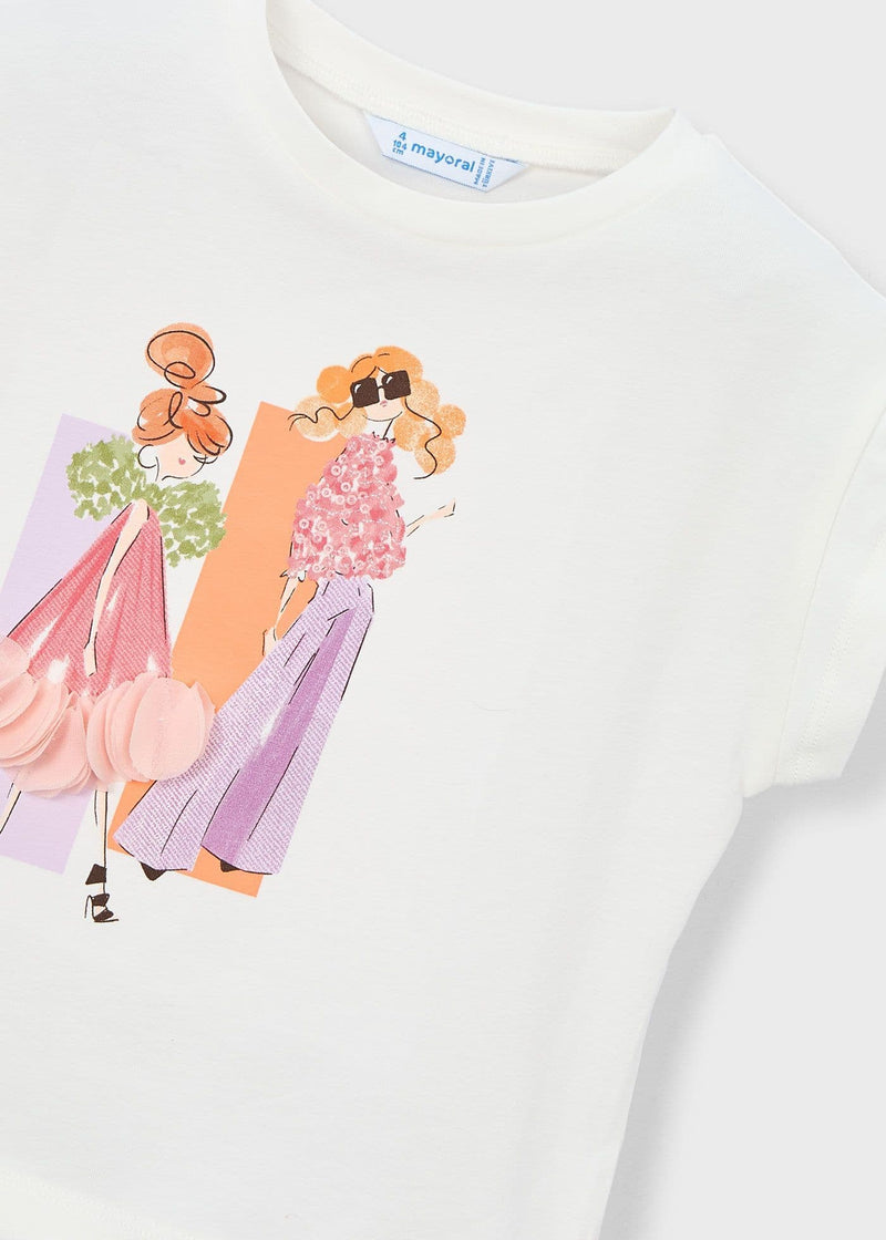 Mayoral Girls S/S Shirt | Blossom 3005/SS26