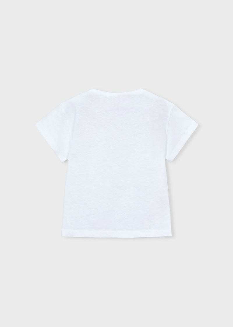 Mayoral Girls S/S T-Shirt  | White 3011/SS26