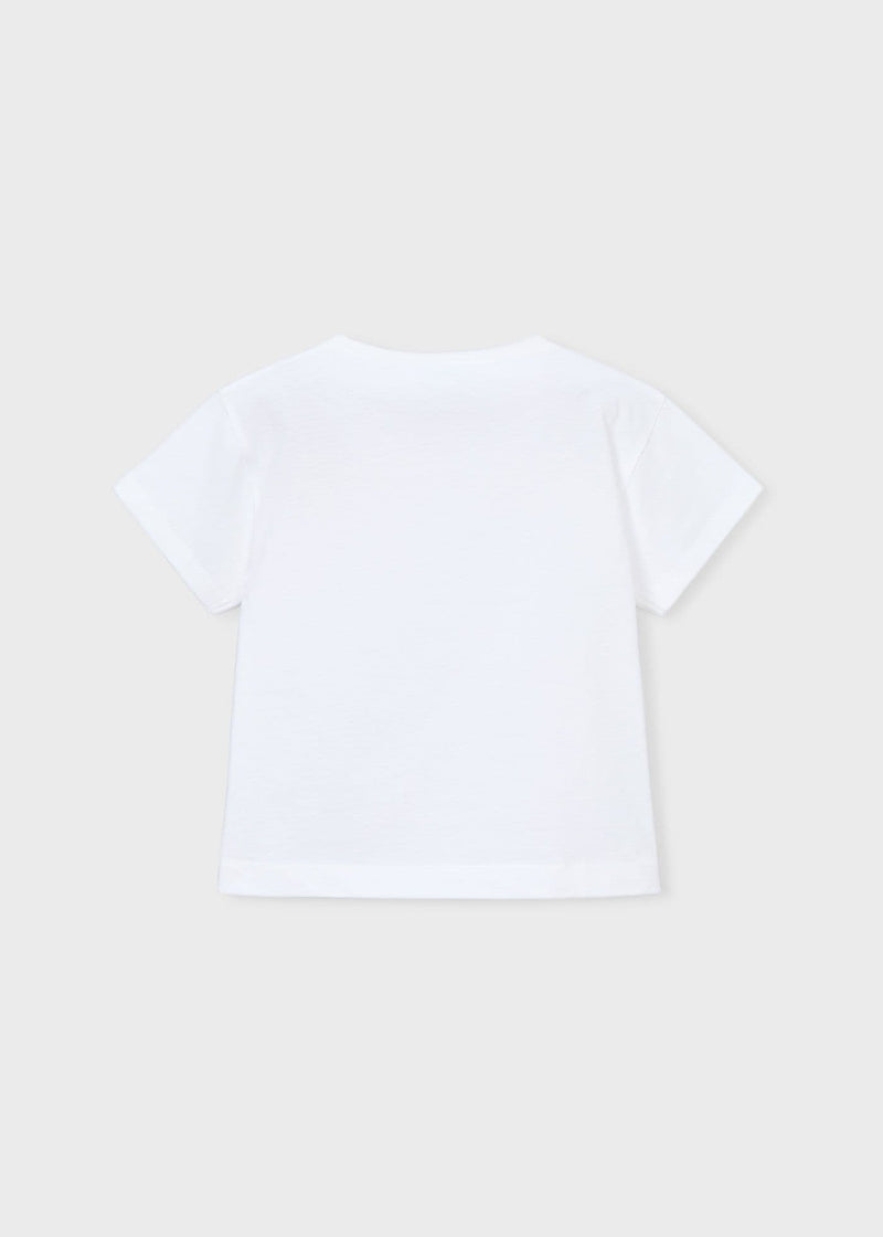 Mayoral  Girls S/S T-Shirt | White 3013/SS26