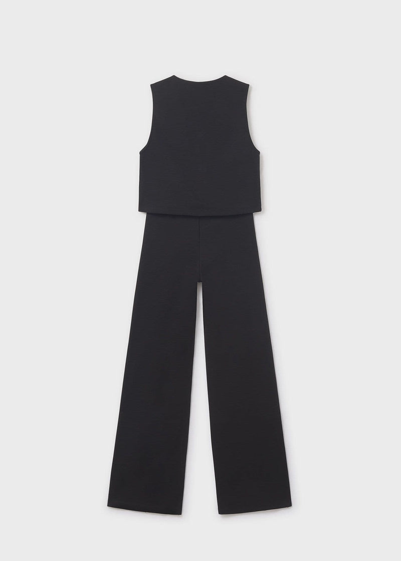 Mayoral Girls Short Vest Set | Black 7582 AW