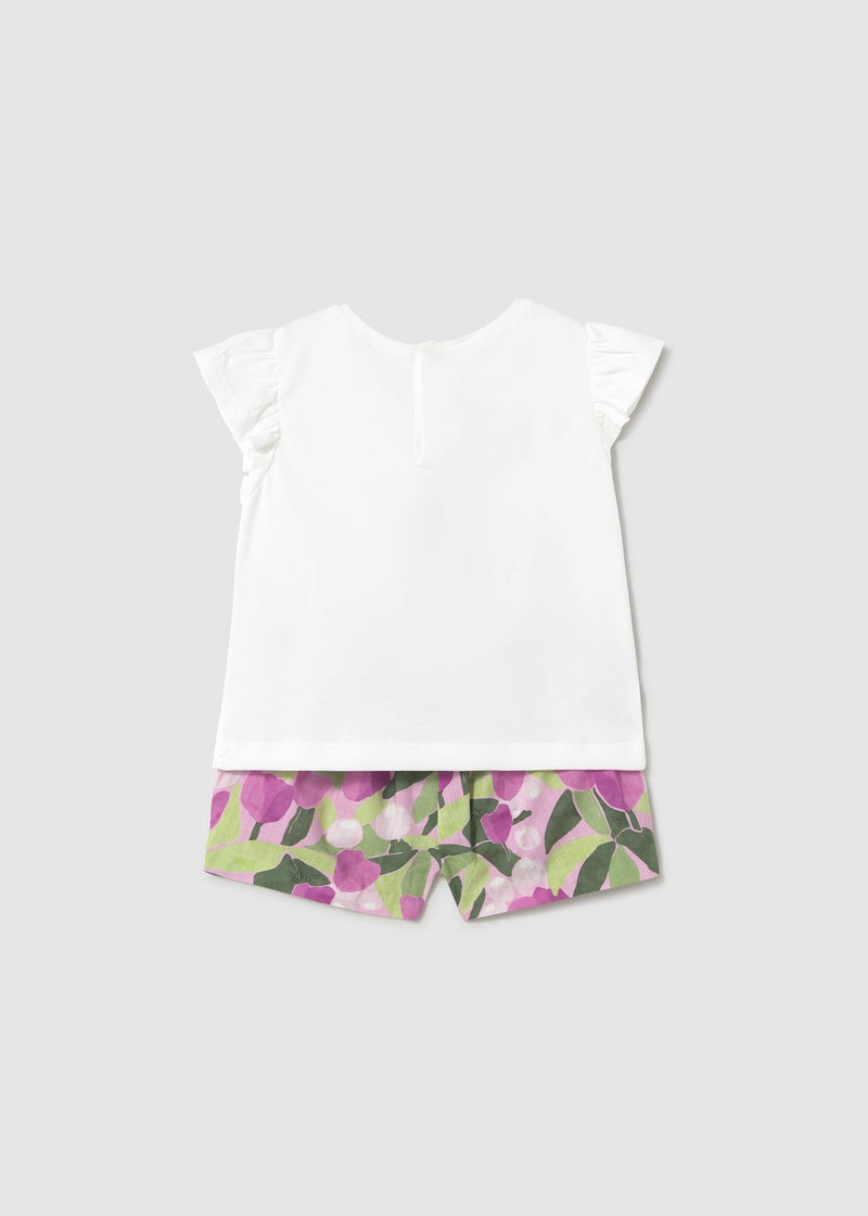 Mayoral Girls Shorts Set   | Mauve 1237 SS