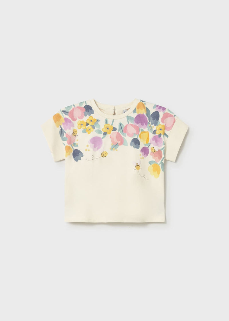 Mayoral  Girls SS T-Shirt| Bone 1085/SS26