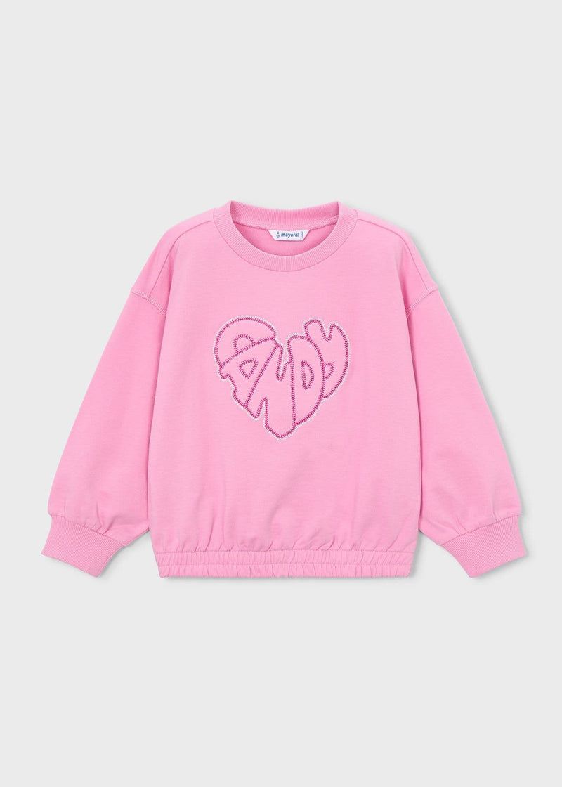 Mayoral Girls Sweat Shirt | Candy Pink 3449/SS26