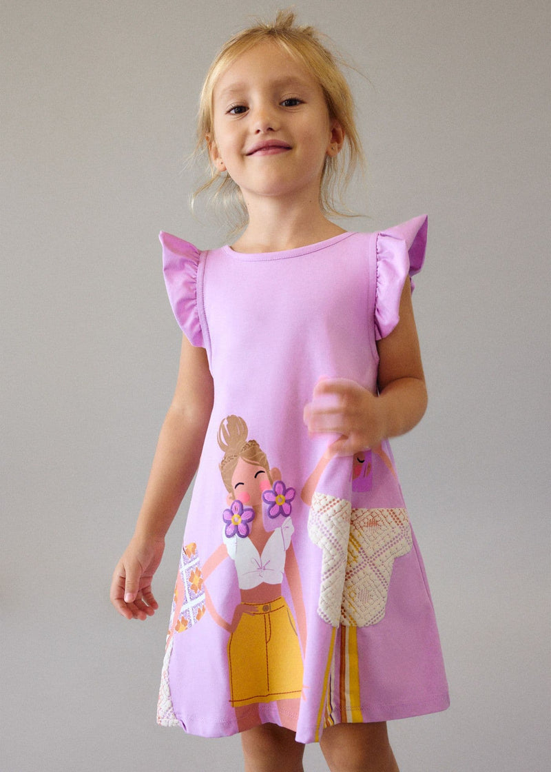 Mayoral Girls T-Shirt Dress | Lilac 3934/SS26