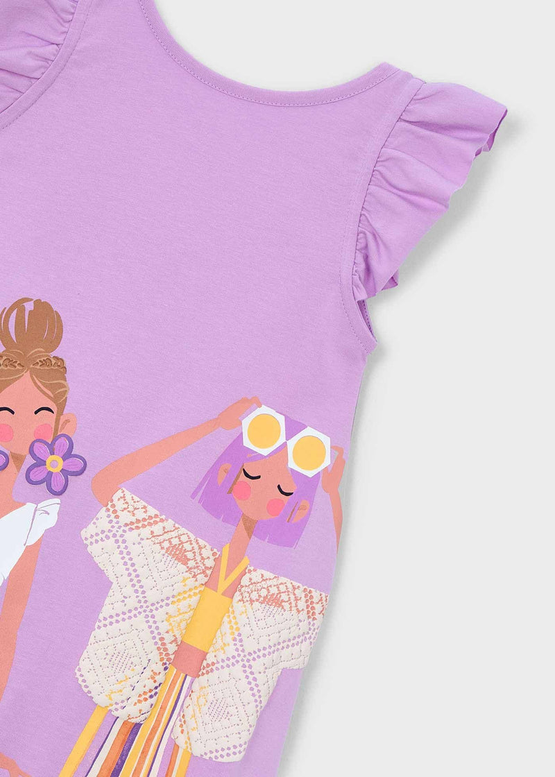 Mayoral Girls T-Shirt Dress | Lilac 3934/SS26