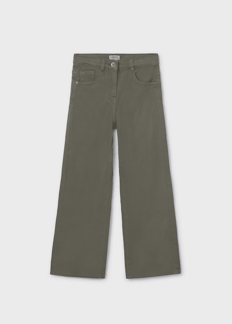 Mayoral Girls Twill Trousers | Bayleaf 6537 SS