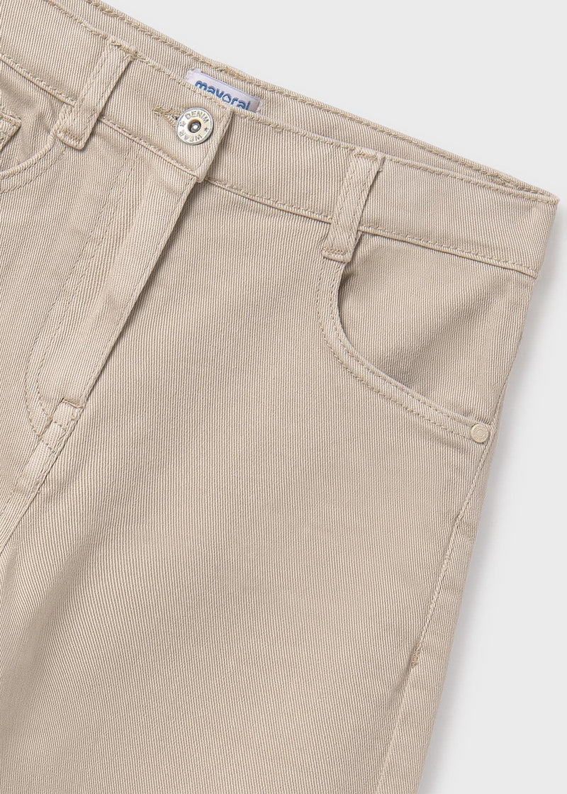 Mayoral Girls Twill Trousers | Sand 6537 SS