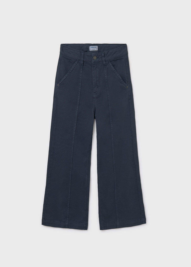 Mayoral Girls  Wide Leg  Twill Pant | Petroleum 7580  AW