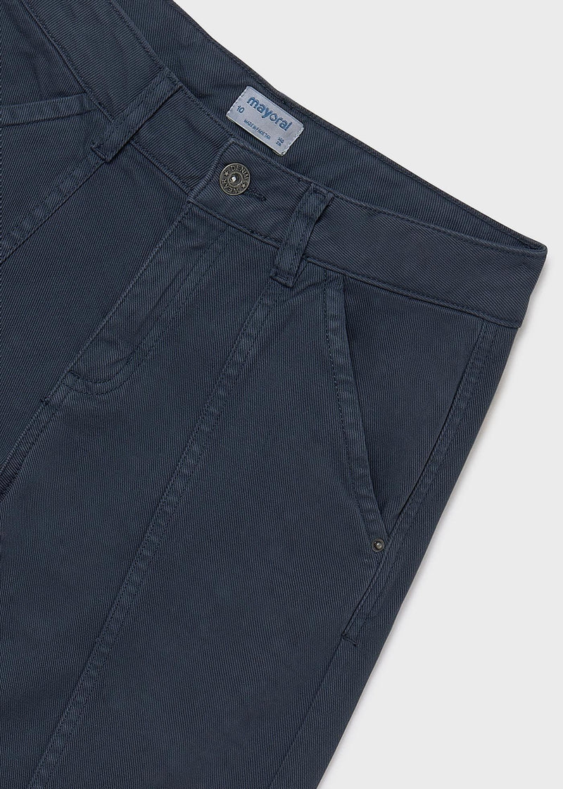 Mayoral Girls  Wide Leg  Twill Pant | Petroleum 7580  AW