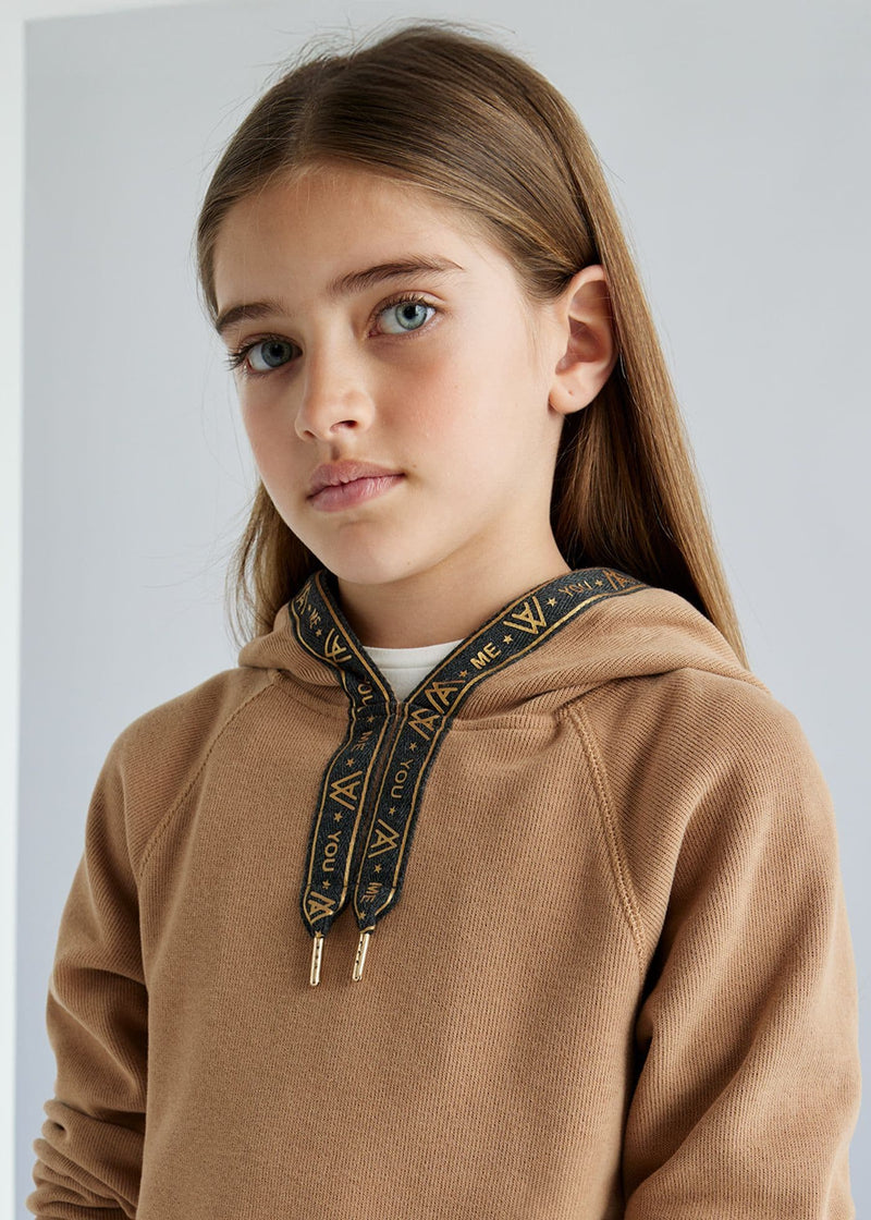 Mayoral Hooded Dress | Cinnamon 7983