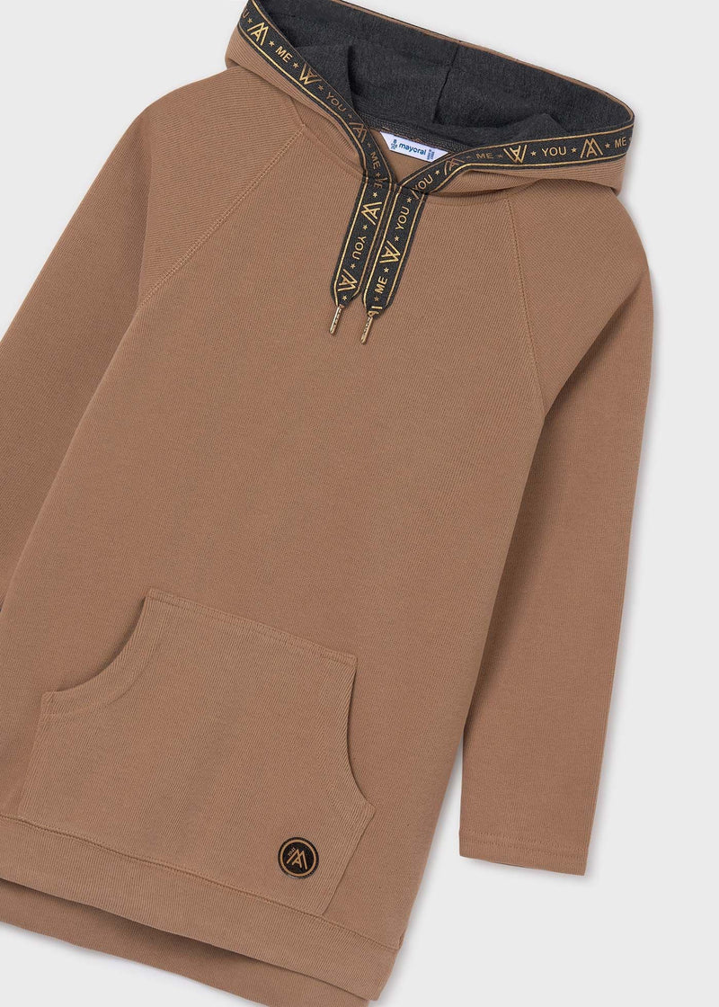 Mayoral Hooded Dress | Cinnamon 7983
