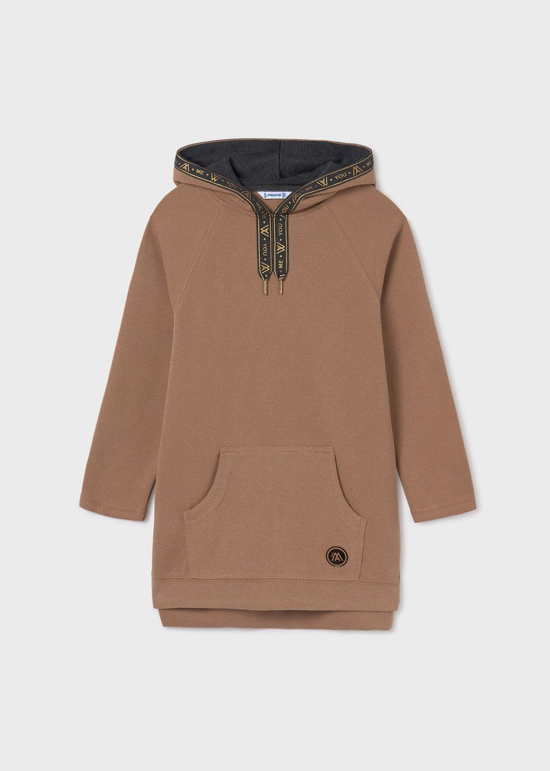 Mayoral Hooded Dress | Cinnamon 7983