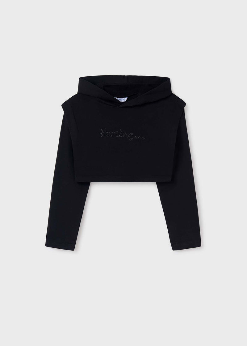 Mayoral Hooded Jumper Dress  | Black 7986