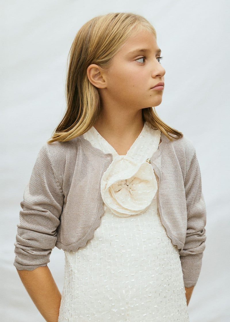Mayoral Knit Cardigan | Almond 332/SS26