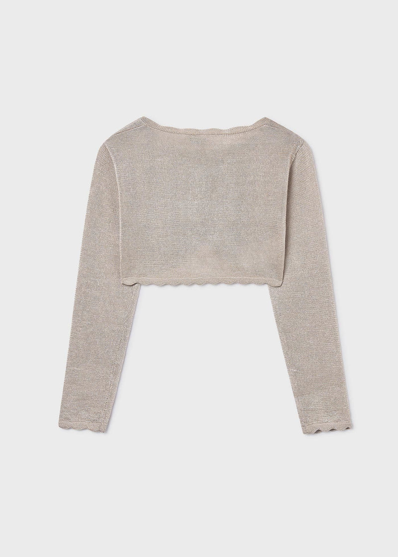 Mayoral Knit Cardigan | Almond 332/SS26