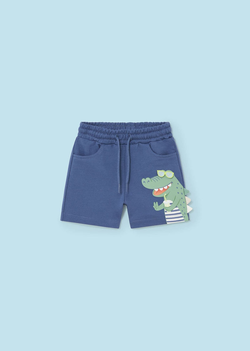Mayoral Knit Shorts  | Indigo  1240