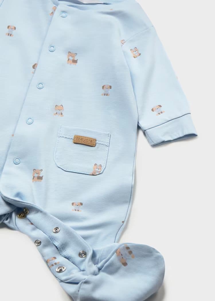 Mayoral Onesie With Hat |Sky 1718/SS26