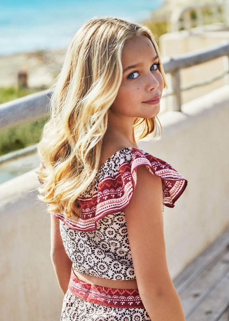 Mayoral Printed Top |Chickpea 6024