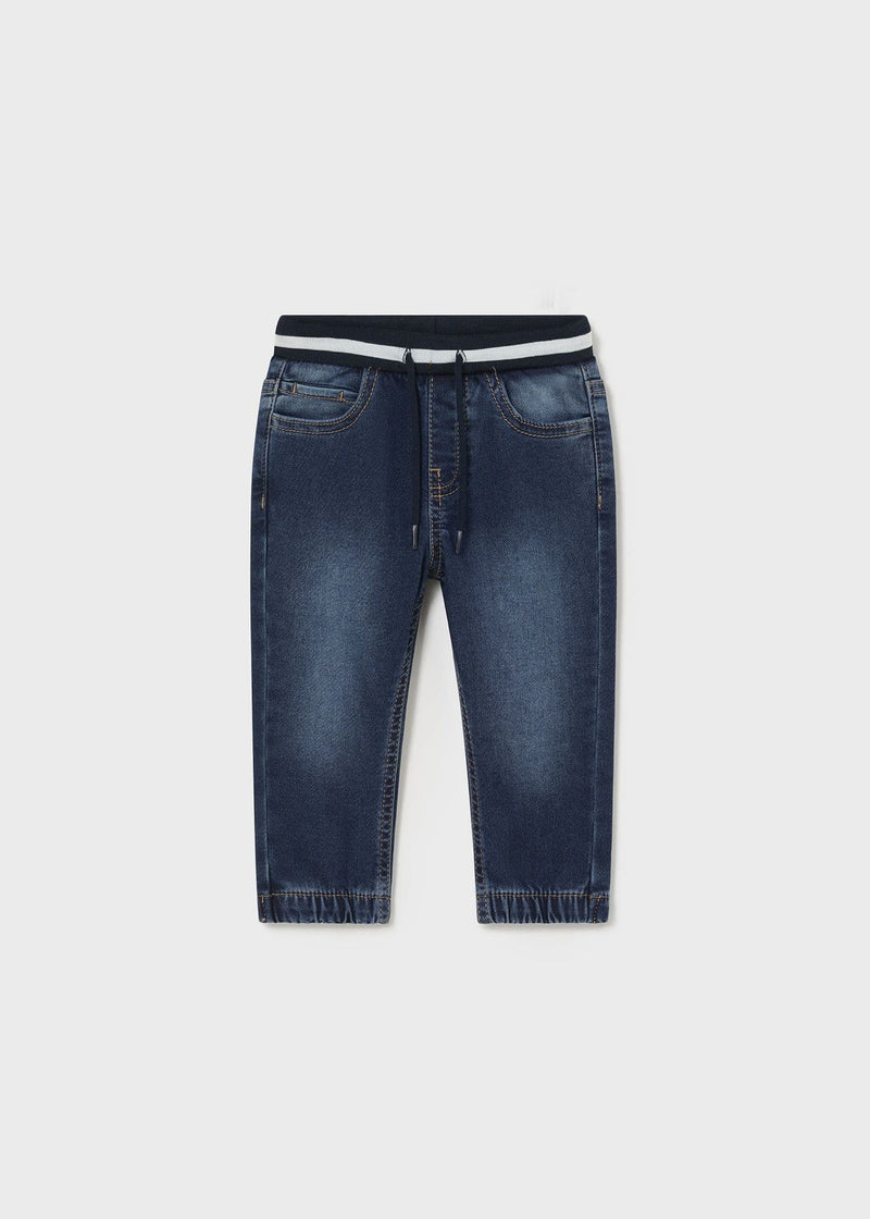 Mayoral Soft Denim Joggers | Dark Blue 2534