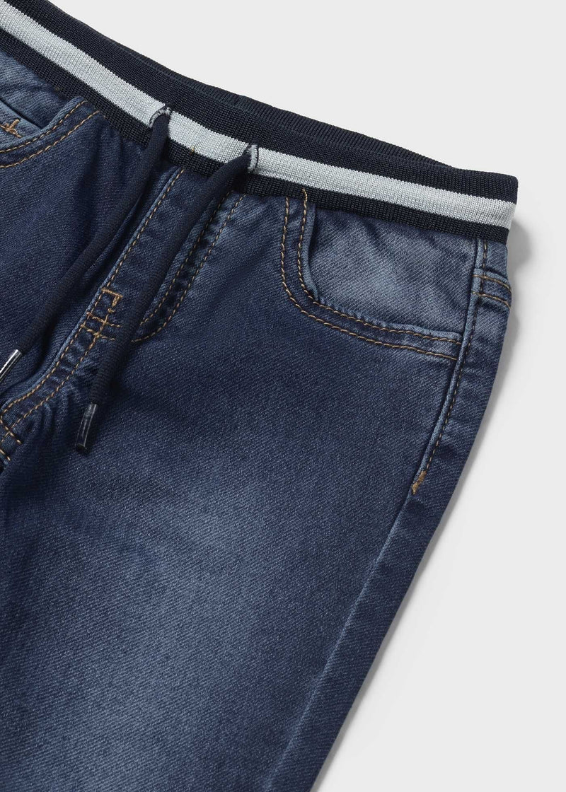 Mayoral Soft Denim Joggers | Dark Blue 2534