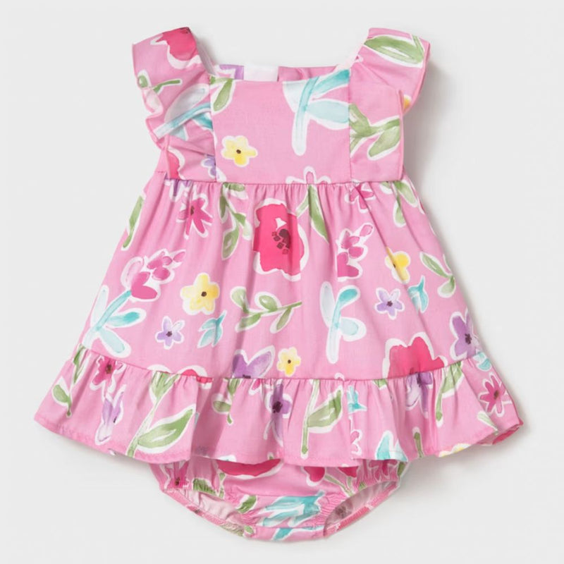 Mayoral Baby's Printer Dress | Bubblegum 1812/SS26