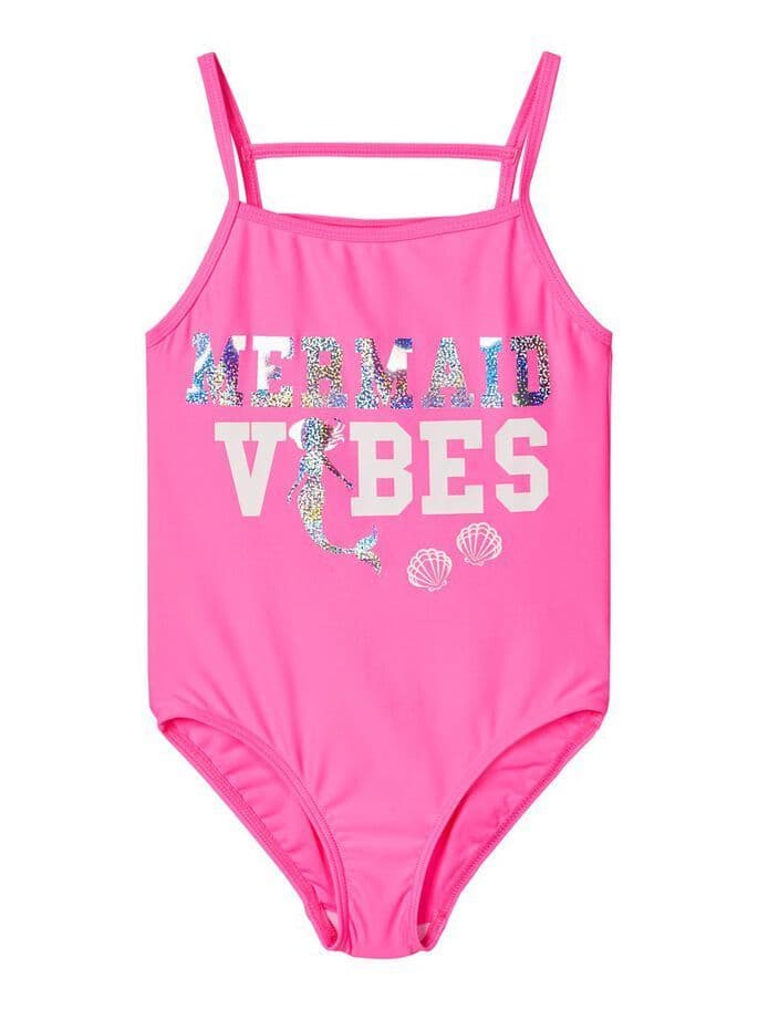 Mermaid kids maple swimsuit pink